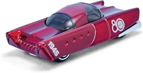 Vista 2 de Hot Wheels Mattel Dream Mobile 80° Aniversario Edición Coleccionista Paquete de 6, Coches Fundidos a Presión Retro‑Futuristas 1:64, A partir de 3