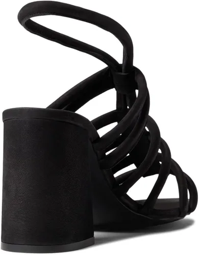 Vista 3 de Free People Colette - Tacón ajustado para mujer, forro de cuero, tacón de bloque y puntera cuadrada abierta