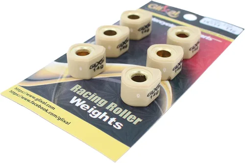 Vista 9 de Glixal deslizadores de variador polígono de alto rendimiento de 18x14mm, rodillos deslizantes de carreras de peso de 152QMI 157QMJ GY6 125cc 150cc