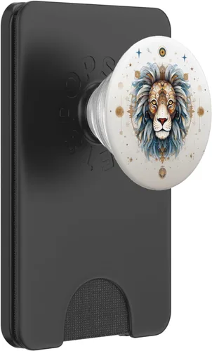 Vista 8 de Signo del horóscopo Leo del zodiaco, constelación de león, PopSockets intercambiables PopGrip
