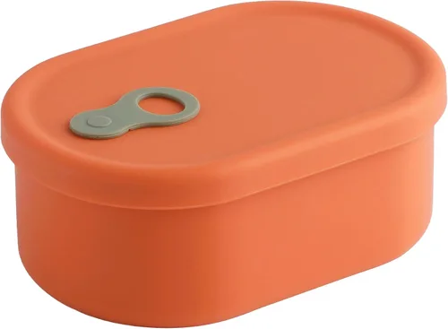 Vista 16 de Recipiente de comida de silicona coreana con ventilación de vapor, manzana verde 4pc