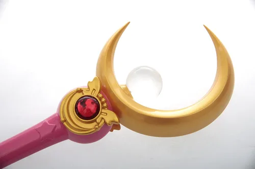Vista 6 de OURCOSPLAY Sailor Moon Accesorios Cosplay Tsukino Usagi Moon Stick accesorios para disfraz