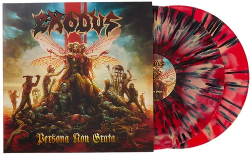 Vista 4 de Persona Non Grata Red & Mustard w Black Splatter