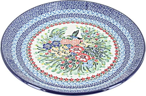 Vista 36 de Cerámica pulida de rosa azul – Plato de cena Athena marrón – 10.5 pulgadas de diámetro – Ideal para comidas diarias, comidas informales o como