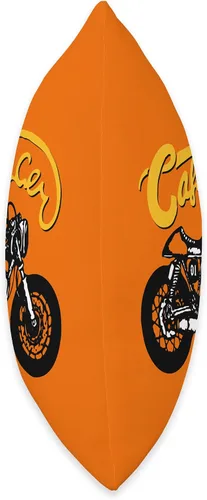 Vista 2 de American Cafe Racer Motorcycle Apparel and Merch Cafe Racer Biker Men Women Adult Teens Boys Girls Kids Youth Throw Pillow, 16x16, Multicolor