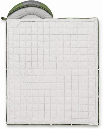 Vista 32 de MalloMe Sacos de dormir para adultos en clima frío y cálido – Saco de dormir para niños, niñas, niños – Accesorios ligeros esenciales de camping