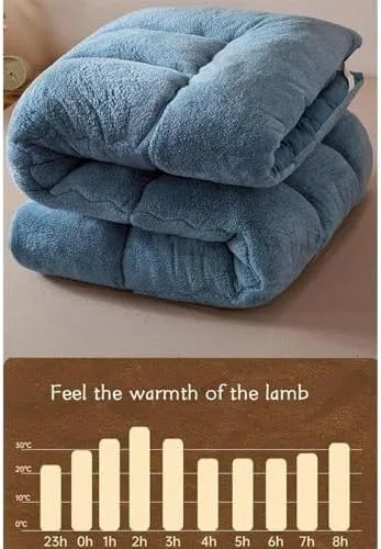 Vista 6 de Colchón de futón japonés de felpa gruesa, diseño plegable y enrollable de 4 pulgadas, sofá cama convertible portátil y almohadilla para dormir