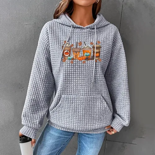 Vista 158 de SHAOBGE Sudaderas con capucha de gran tamaño para mujer, sudaderas con capucha para entrenamiento, suéteres casuales y cómodos trajes de moda