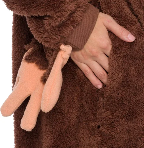 Vista 5 de Funziez! Disfraz de Sasquatch - Bigfoot - Yeti One Piece, Marrón