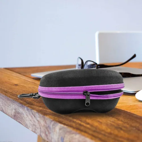 Vista 3 de Innolife Estuche de gafas de sol con cremallera Shell con mosquetón de plástico