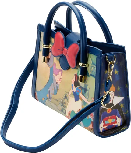 Vista 4 de Loungefly Disney - Bolso cruzado blanco como la nieve, talla única, Blanco (Snow white), talla única