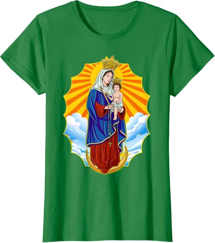 Vista 35 de Chinita Chiquinquira Venezuela Maracaibo Virgen Chiquinquira Chinita Zulia Camiseta negra