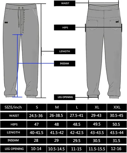 Vista 3 de Bilitry Men Joggers Chino Cargo Pants Hiking Outdoor Recreation Pants Twill Fitness Track Jogging Pants Casual Cotton Pants