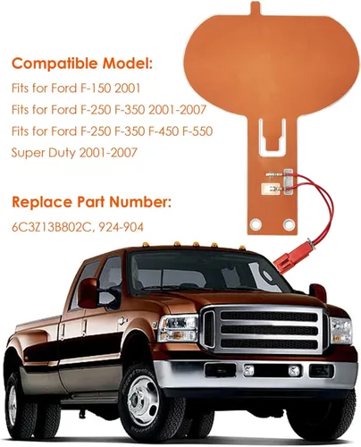 Vista 6 de Contacto de bocina 924-904 compatible con Ford F-150 F-250 F-350 F-450 F-550 Super Duty 2001-2007, almohadilla de contacto de bocina de repuesto
