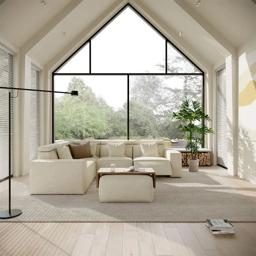 Vista 25 de Sofá eléctrico de 85 pulgadas, sofás modulares para sala de estar, moderno sofá biplaza reclinable grande, cómodo sofá nube de terciopelo