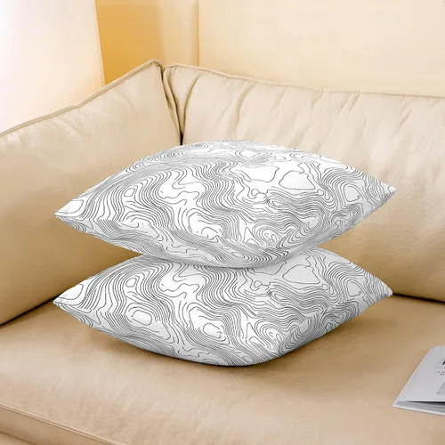 Vista 76 de Guitar Print Double Sides Print Pillow Covers 16"x16",Music Themed Bass Instruments Pillowcase Soft Square Cushion Cases,Rustic Music Score Note