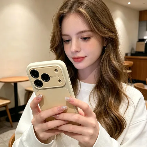 Vista 8 de Funda de silicona líquida para iPhone 17 Pro Max equipada con película protectora de lente, anticolisión suave al tacto y resistente a las manchas