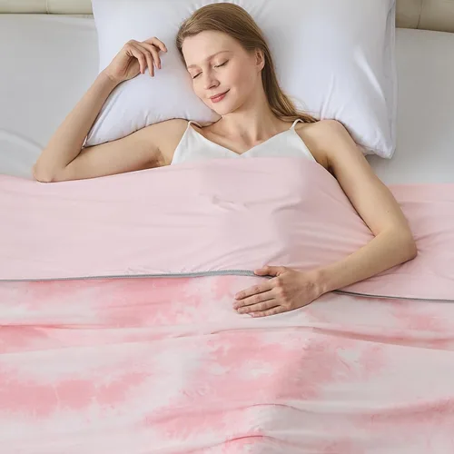 Vista 16 de Manta refrescante para durmientes calurosos tamaño individual 60"x80", manta de verano ultra fría que absorbe el calor para mantener el cuerpo