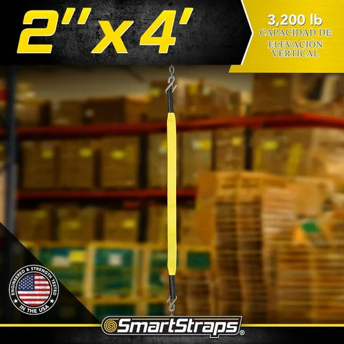 Vista 2 de SmartStraps Eslinga de elevación de tela de nailon de 2 pulgadas x 4 pies