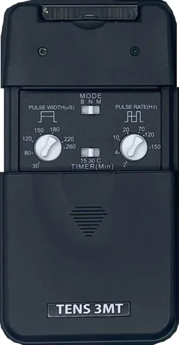 Vista 4 de Therapist's Choice® Estimulador muscular TENS Unit con accesorios – Unidad TENS Estimulador muscular para alivio del dolor de espalda, máquina TENS