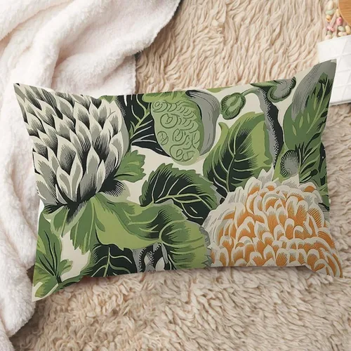 Vista 26 de ArogGeld Fundas de cojín de estilo chinoiserie, diseño de flores y pájaros, color rosa rubor, diseño de animales de pavo real, jardín asiático