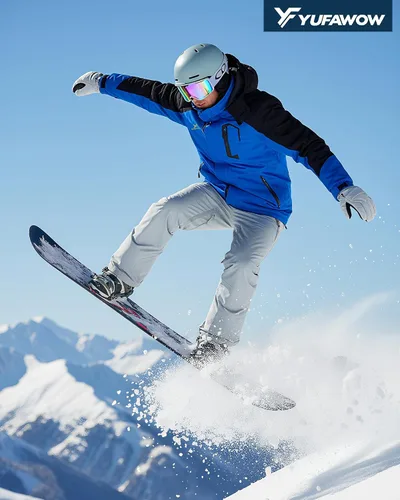 Vista 2 de Chaqueta de invierno para hombre, abrigo de trabajo, cortavientos impermeable, softshell pesado, térmica aislante, resistente al calor, para esquí