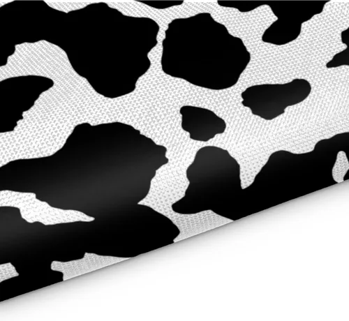 Vista 3 de Juego de 4 manteles individuales con estampado de vaca, lavables, impermeables, para decoración de mesa de comedor, 18 x 12 pulgadas