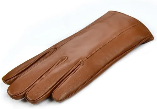 Vista 17 de MGGMOKAY Guantes de cuero para hombre, guantes de invierno de piel de oveja con forro