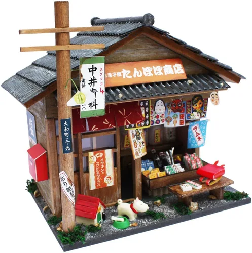 Vista 2 de Billy Kit de casa de muñecas de artesanía Japón Showa Series Kit Candy Shop 8532