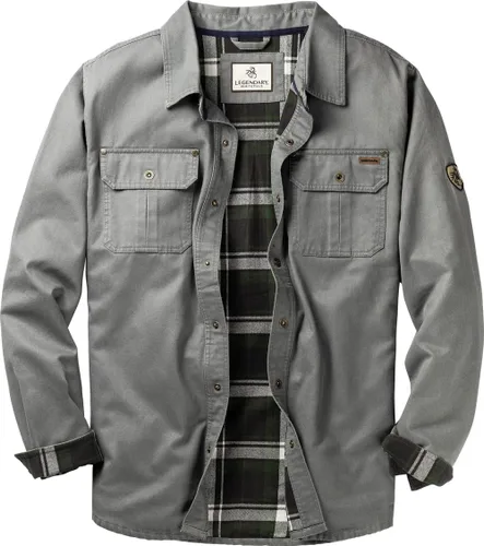 Vista 14 de Legendary Whitetails – Chaqueta de camisa de franela con forro para hombre, de algodón encerado resistente al agua Cebada