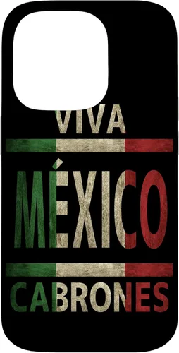 Vista 16 de Funda con bandera mexicana para iPhone 13 Viva México Cabrones