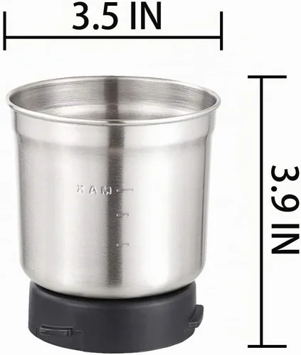 Vista 4 de Taza de molienda extraíble de acero inoxidable para DR MILLS DM-7412N y DM-7412M