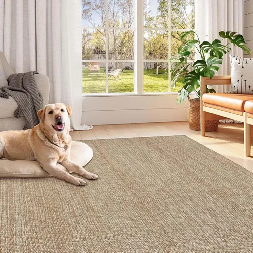 Vista 111 de LEEVAN Alfombra lavable para baño, alfombra tejida negra de 2 x 3 pies para entrada, alfombra de puerta delantera de algodón, alfombras pequeñas