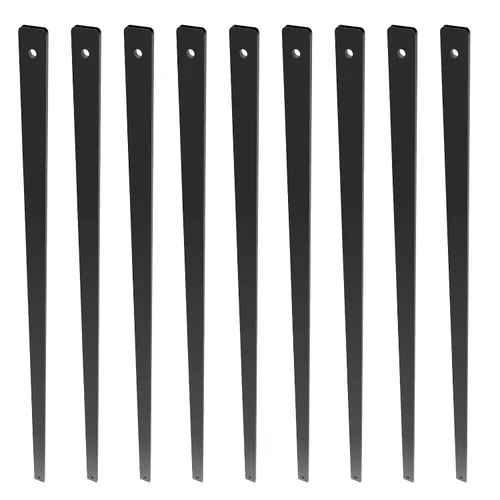 Vista 9 de VEVOR Balaustres de metal para escaleras, 29.5 x 1 pulgadas, husillos decorativos de barandilla de aleación de aluminio plana, paquete de 51