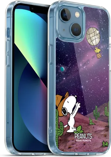 Vista 61 de Head Case Designs Funda de gel con licencia oficial de Peanuts Nebula Cactus Needles Snoopy Space Cowboy [protección de grado militar] compatible
