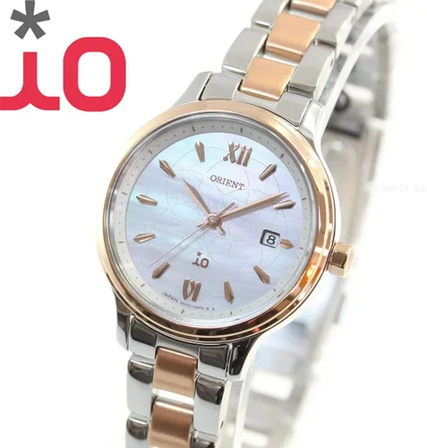 Vista 2 de Orient RN-WG0415A iO Ladies Metal Natural & Plain Solar Reloj Enviado desde Japón, Moderno