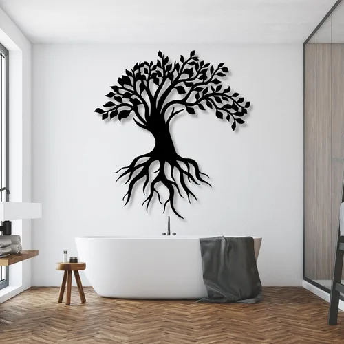 Vista 2 de Decoración de pared de árbol de la vida, árbol de la vida, árbol de la vida, decoración de pared de árbol de metal grande, regalo de inauguración