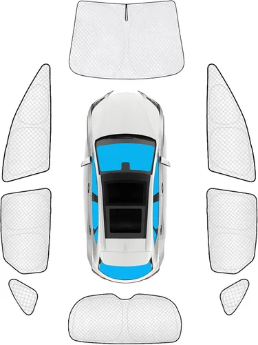 Vista 128 de KMF 6 piezas de parasoles gruesos para Mazda 3 Hatchback (No Sedán) 2014-2018 Accesorios, parasoles completos para parabrisas y ventanas de coche