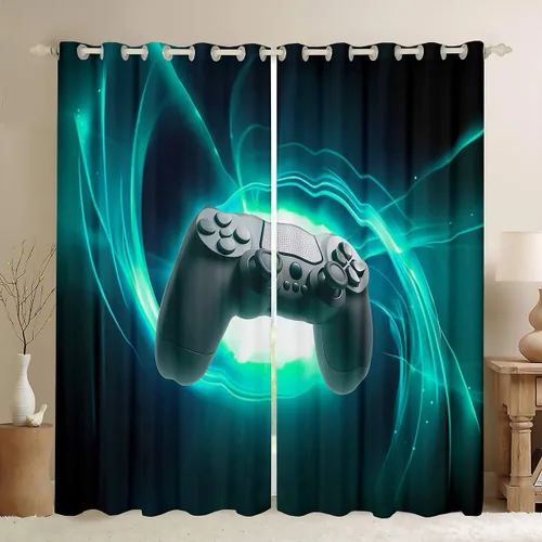 Vista 33 de Erosebridal Cortinas de baloncesto de béisbol, fútbol, rugby, tratamiento de ventanas para niños, niñas, adolescentes, con temática de deportes