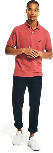Vista 80 de Nautica playera polo clásica de mangas cortas, color sólido, para hombre