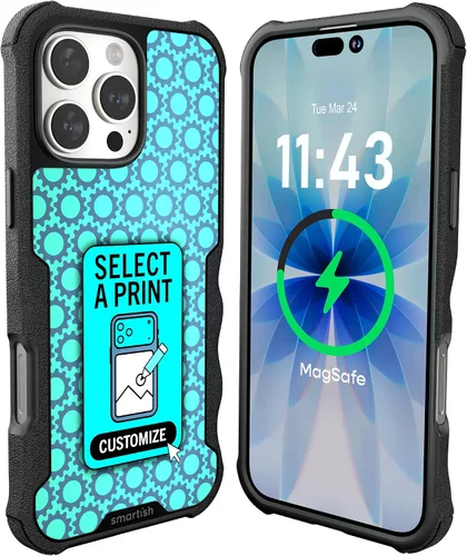 Vista 31 de Smartish Funda para iPhone 12 Pro Max Armor - Gripzilla [resistente + protectora] Funda de agarre delgada y resistente - Black Tie Affair