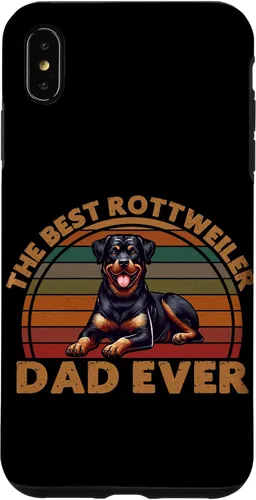 Vista 11 de Best Rottweiler Dad Ever Rottie Father Dog Parent Retro Case for iPhone 16