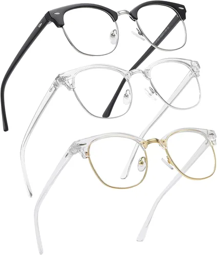 Vista 8 de Perfectmiaoxuan - Gafas con bloqueo de luz azul, anteojos para computadora/juegos/pantalla para mujeres u hombres, anti luz azul y UV