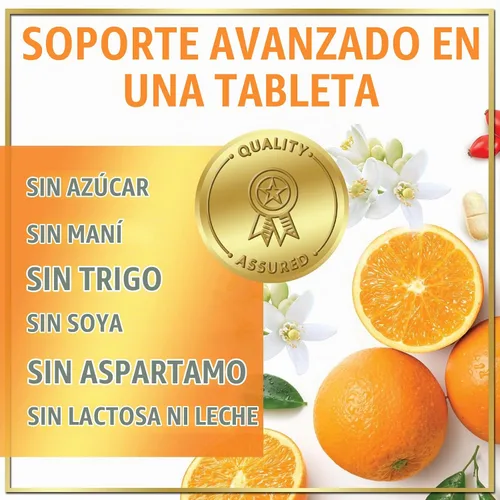 Vista 6 de Vitamin C 1000mg Per Serving - Extra Strength with Rose Hips Bioflavonoids - Sugar Free Vitamin C Chewable Pills, Vit C Supplement for Immune