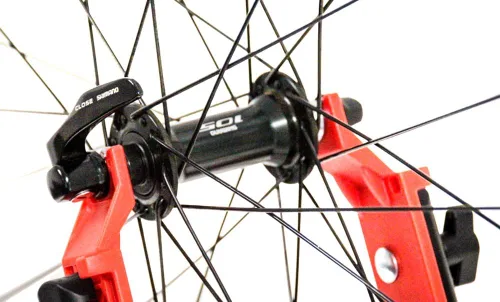 Vista 3 de Super B Inicio Mecánico Rueda Truing Stand Soportes de trabajo para bicicletas