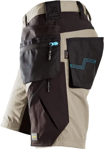 Vista 3 de Snickers Workwear LiteWork - Pantalones cortos de trabajo ligeros con bolsillos en funda 6110