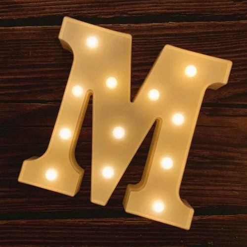 Vista 10 de MUMUXI Letras iluminadas de marquesina que funcionan con pilas, luces LED del alfabeto, para fiestas, bodas, cumpleaños, Navidad, decoración