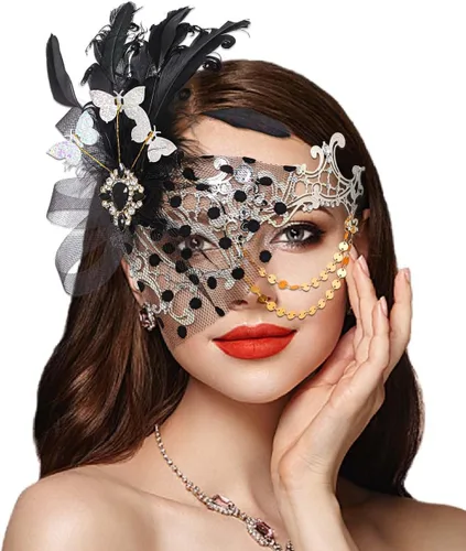 Vista 8 de Máscara de mascarada Campsis para mujer