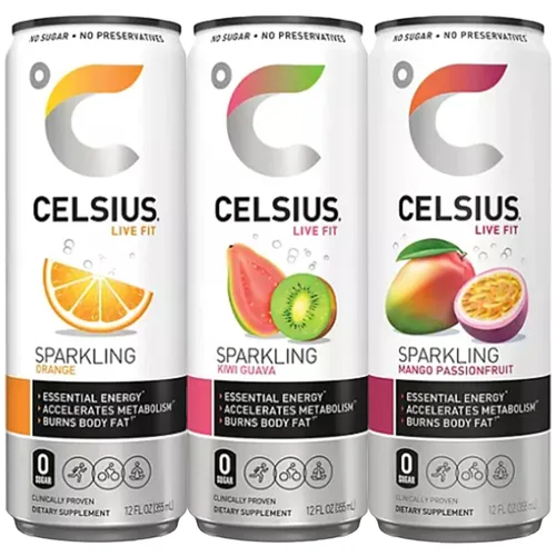 Vista 3 de Celsius Essential Energy Sparkling Paquete variado (12 onzas líquidas, 6 unidades)