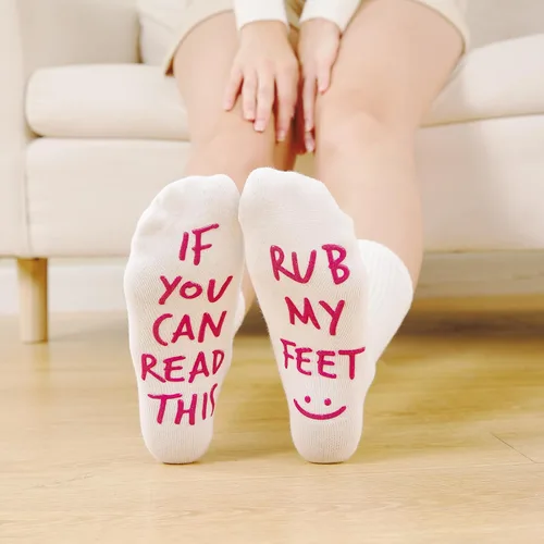 Vista 5 de WANZHIHUI 6 Pairs Funny Women Novelty Socks with Grips- Gift for Christmas Holiday Birthday Labor and Delivery